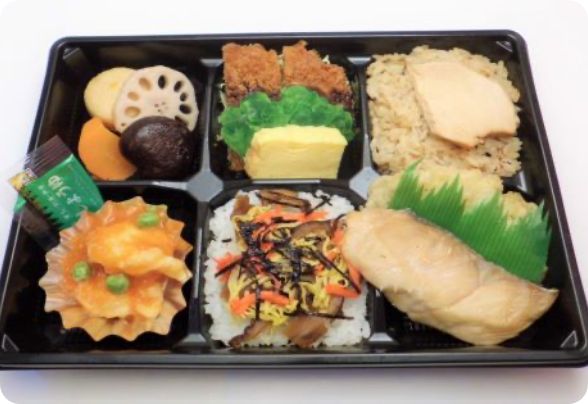 彩り6マス弁当