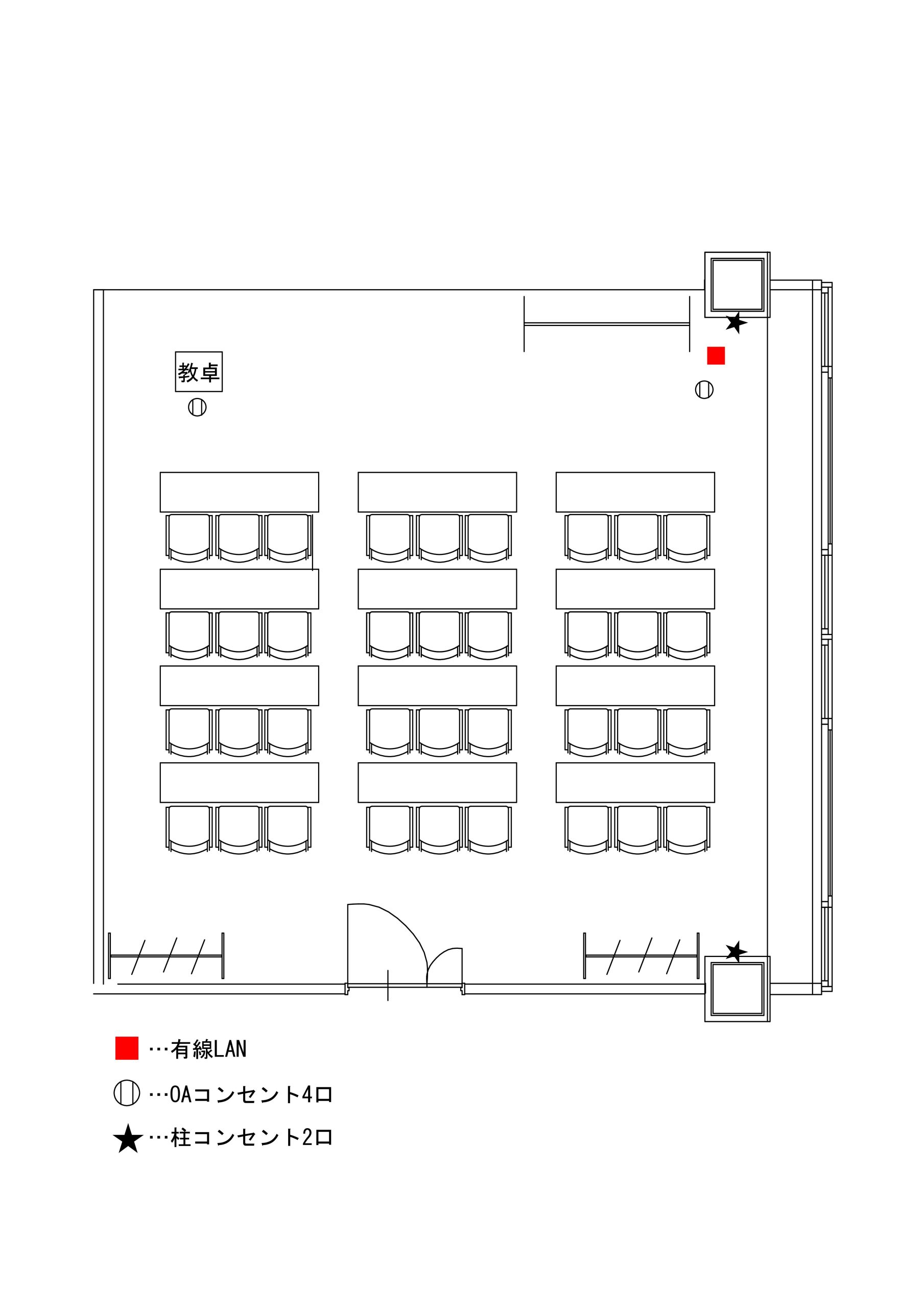 スクール形式(3人掛け) (36名)