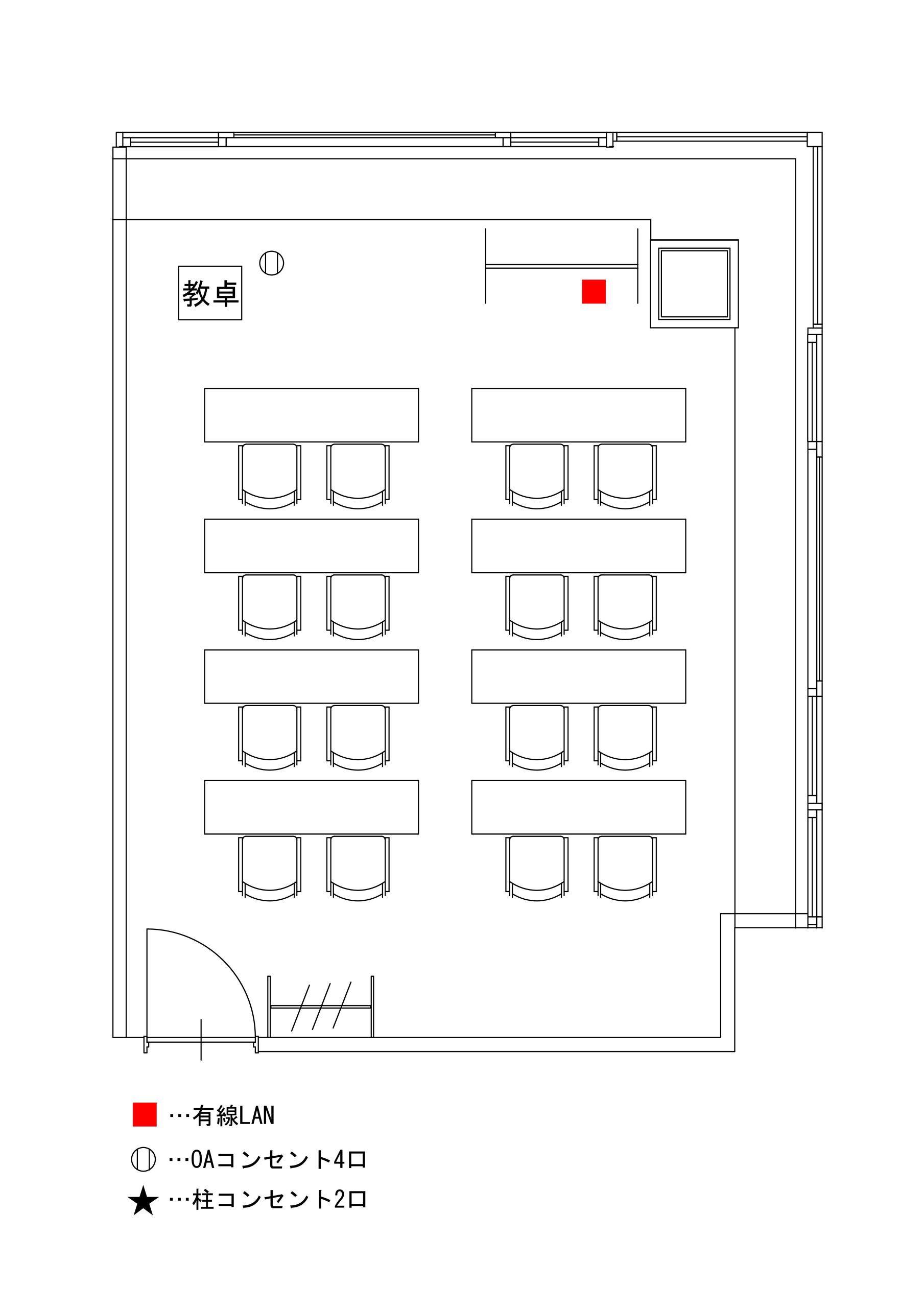 スクール形式(2人掛け) (16名)