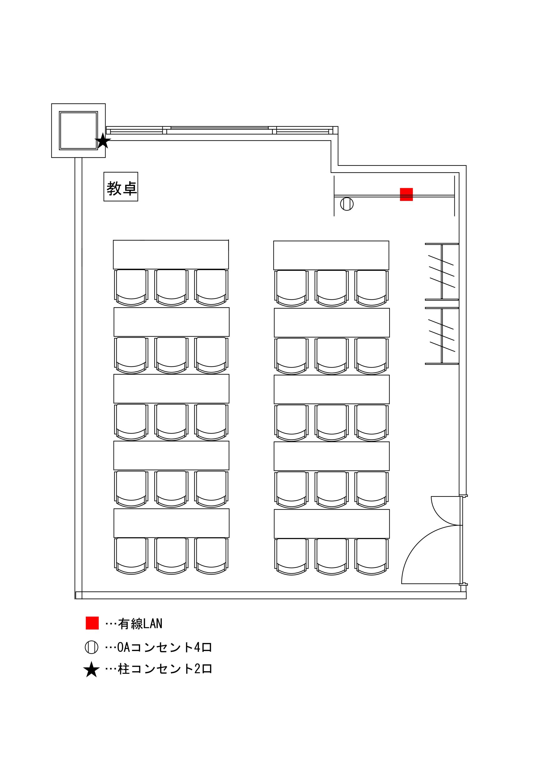 スクール形式(3人掛け) (30名)